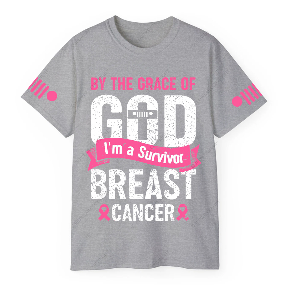 By The Grace Of I'm A Survivor Breast Cancer Jp T-shirt