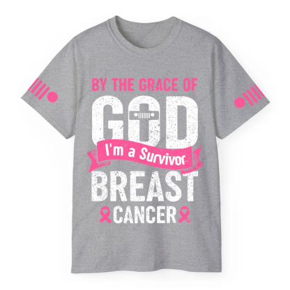 By The Grace Of I'm A Survivor Breast Cancer Jp T-shirt
