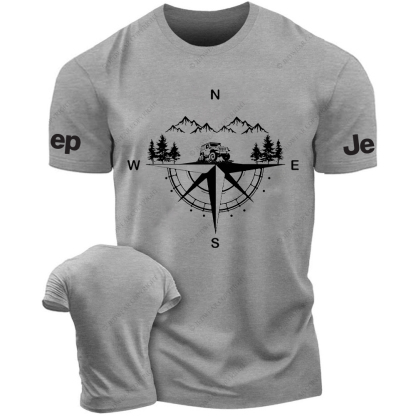 Compass Mountains And Trees JP T-Shirt