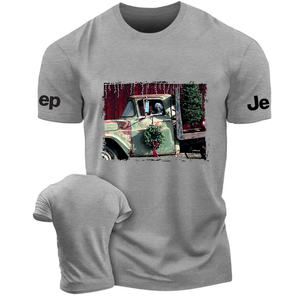 Skeleton Driving Off-Road Vehicle Jp T-Shirt