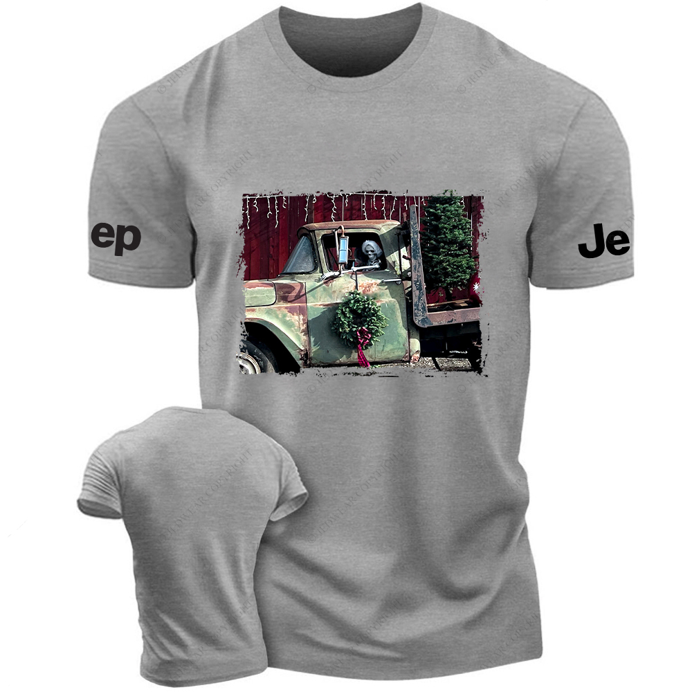 Skeleton Driving Off-Road Vehicle Jp T-Shirt
