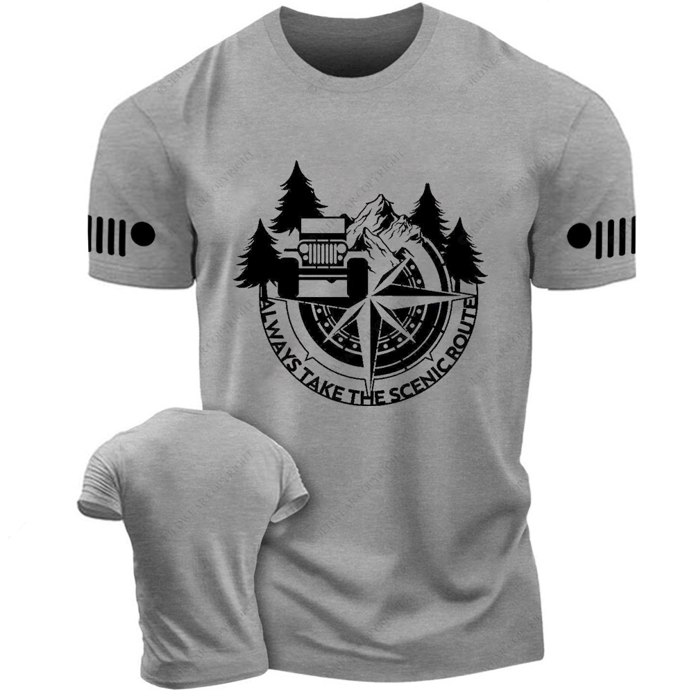 Compass Always Take The Scenic Route Jp T-shirt