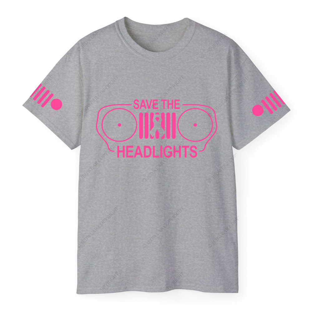 Breast Cancer Awareness Save The Headlights T-shirt