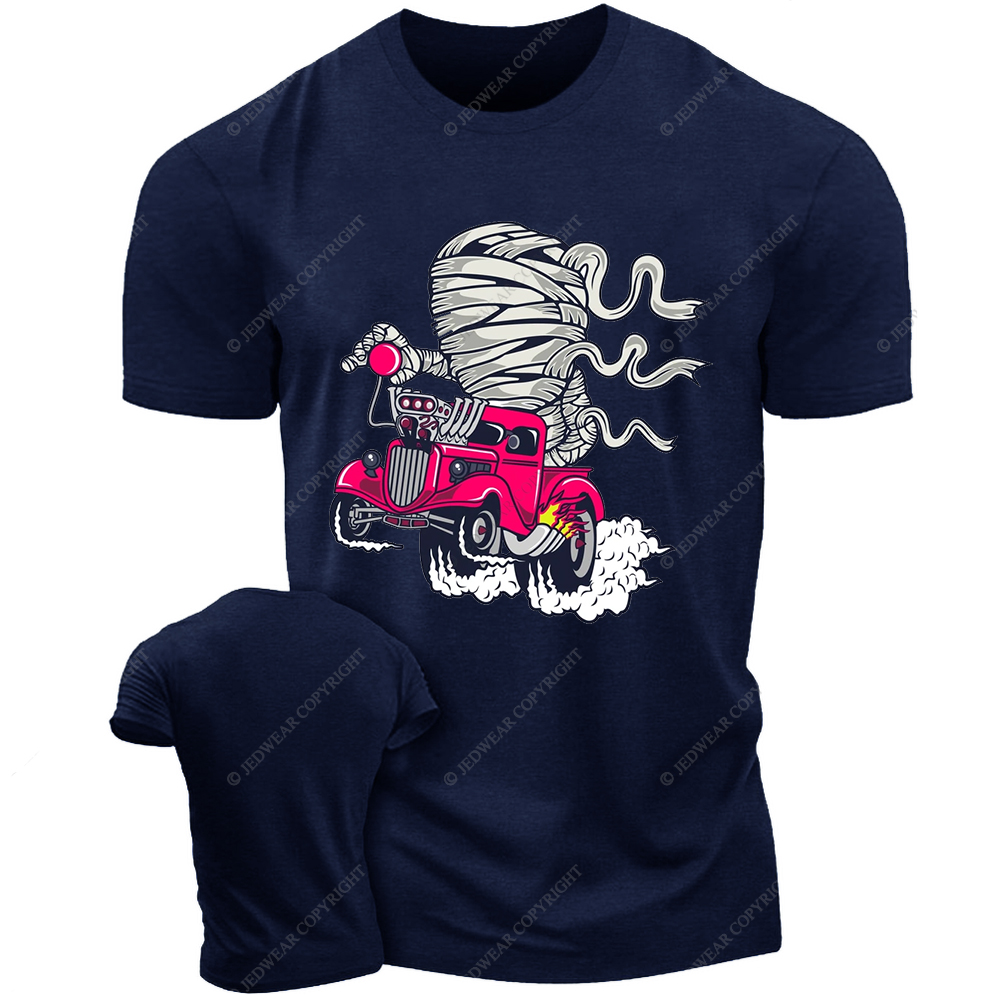 Mummy Racing Cartoon Jp T-shirt