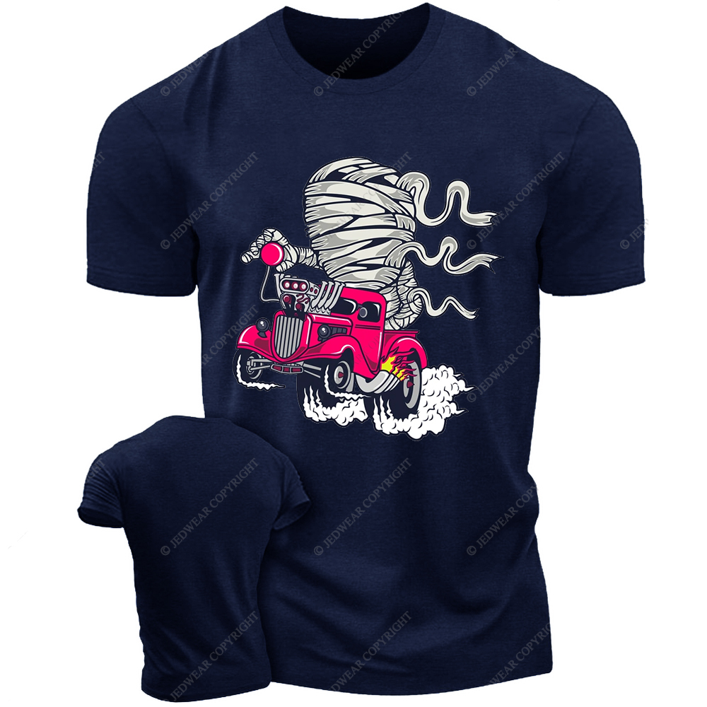 Mummy Racing Cartoon Jp T-shirt