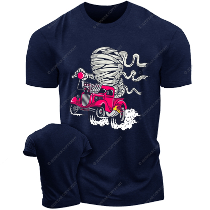 Mummy Racing Cartoon Jp T-shirt