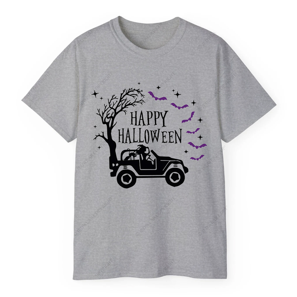 Happy Halloween Bat Trees Jp T-shirt