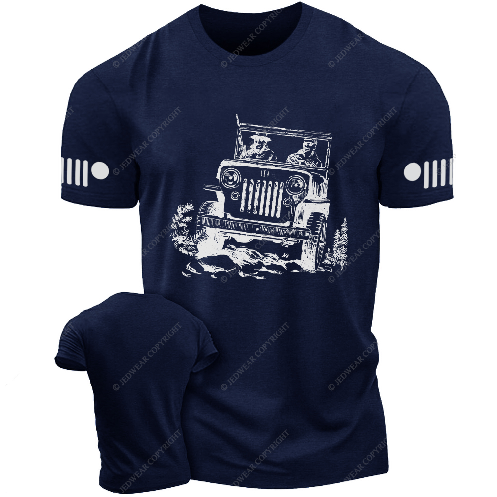 Soldiers Driving A Car Jp T-Shirt