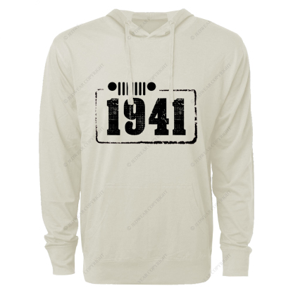 Created Times 1941 Jp Oversized Lightweight Hoodie