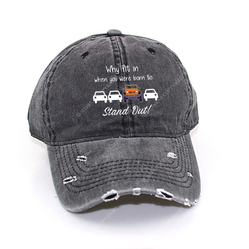 Why Fit In When You Were Born To Stand Out Jp Baseball Cap