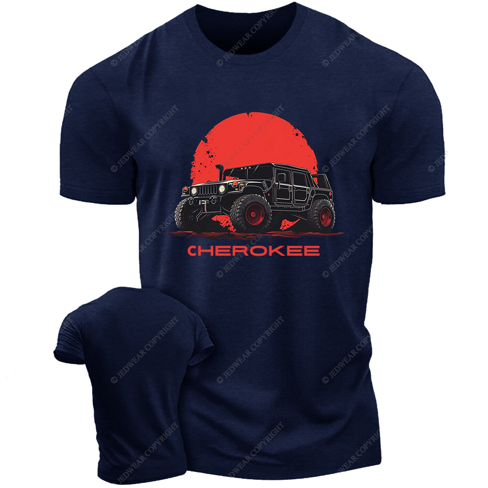 Black Cherokee Red Backgroud Jp T-Shirt