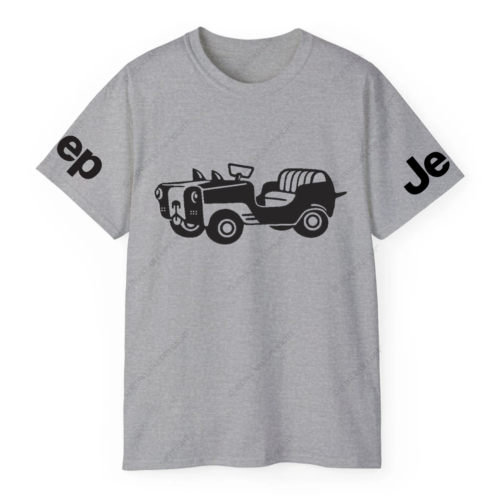 Car With A Dog Face Front Jp T-Shirt