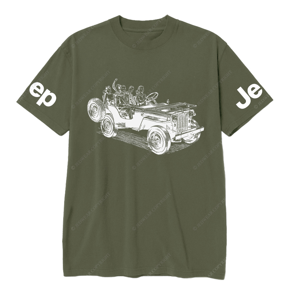 Family Riding in Convertible Jp T-Shirt