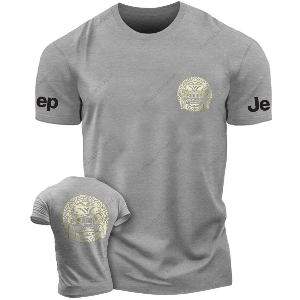 Hollow Pattern Four Wheeler Car JP T-Shirt