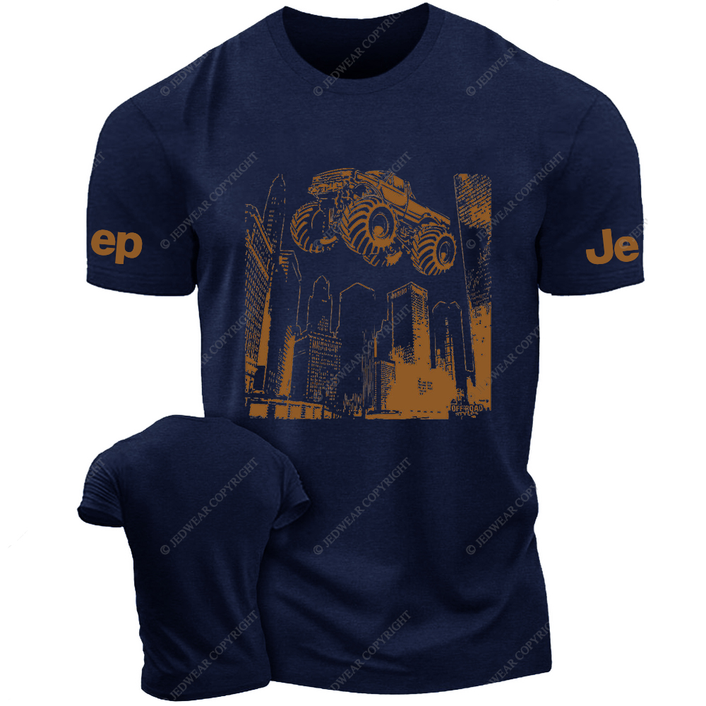 Car Flying In The City Air Jp T-Shirt