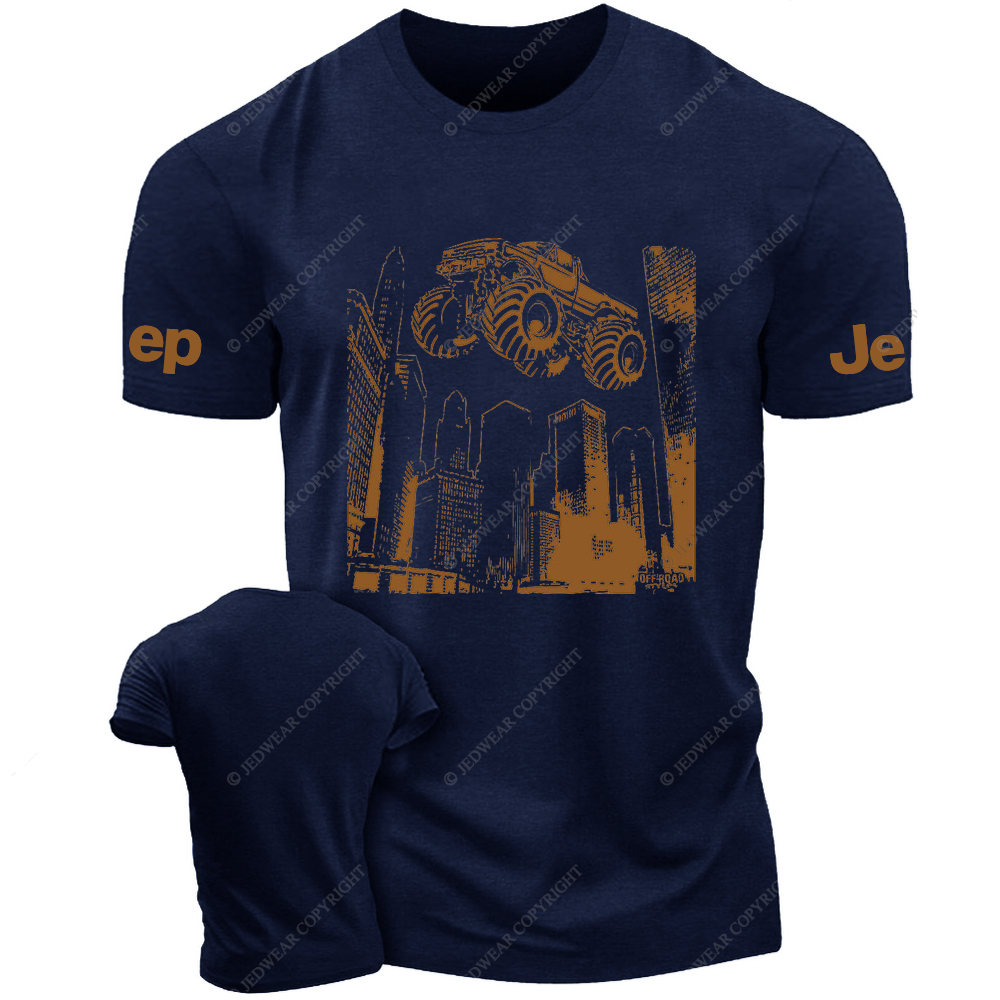 Car Flying In The City Air Jp T-Shirt