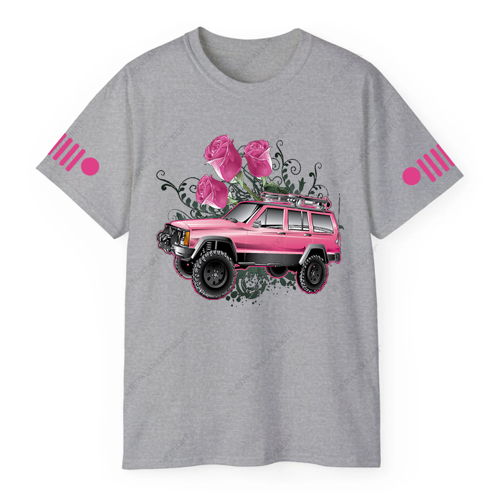Pink Cherokee And Pink Rose Jp T-Shirt
