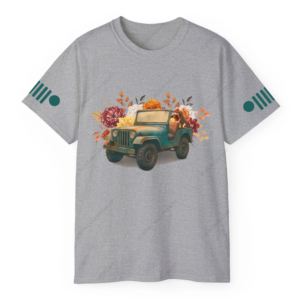 Off-Road Fall 4-Wheeling Fall Flowers  Jp T-Shirt