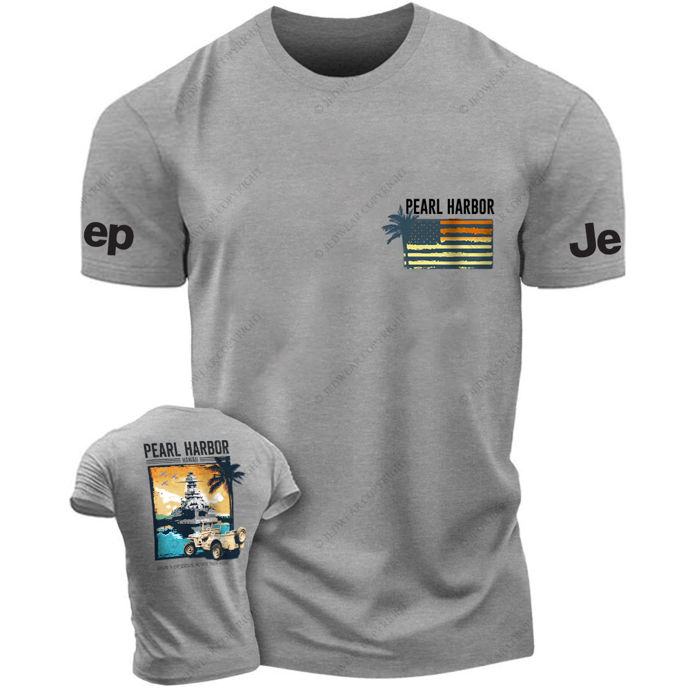 Pearl Harbor Hawaii Sunset Lighthouse JP T-Shirt