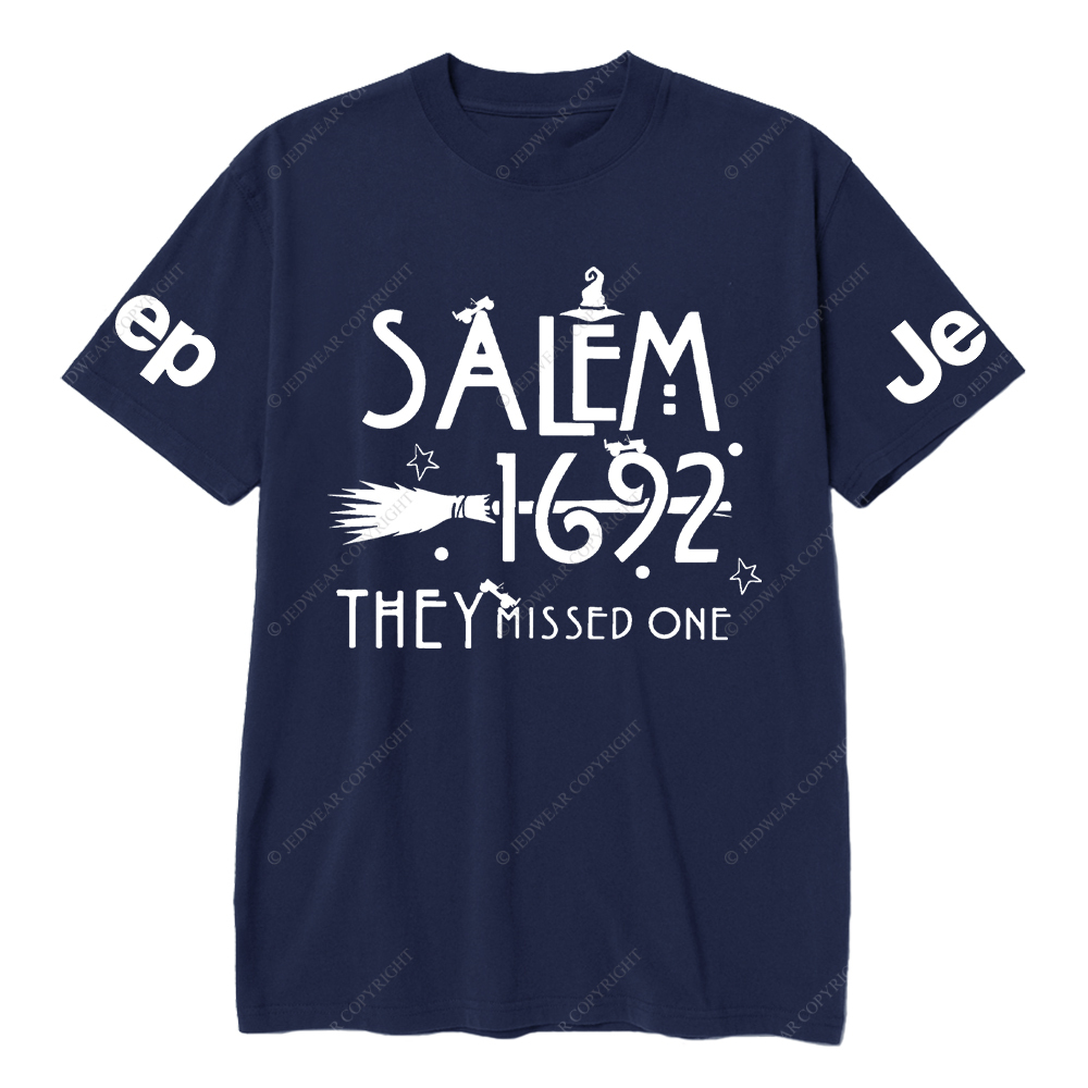 Salem 1692 Halloween Cap They Missed One Jp T-Shirt