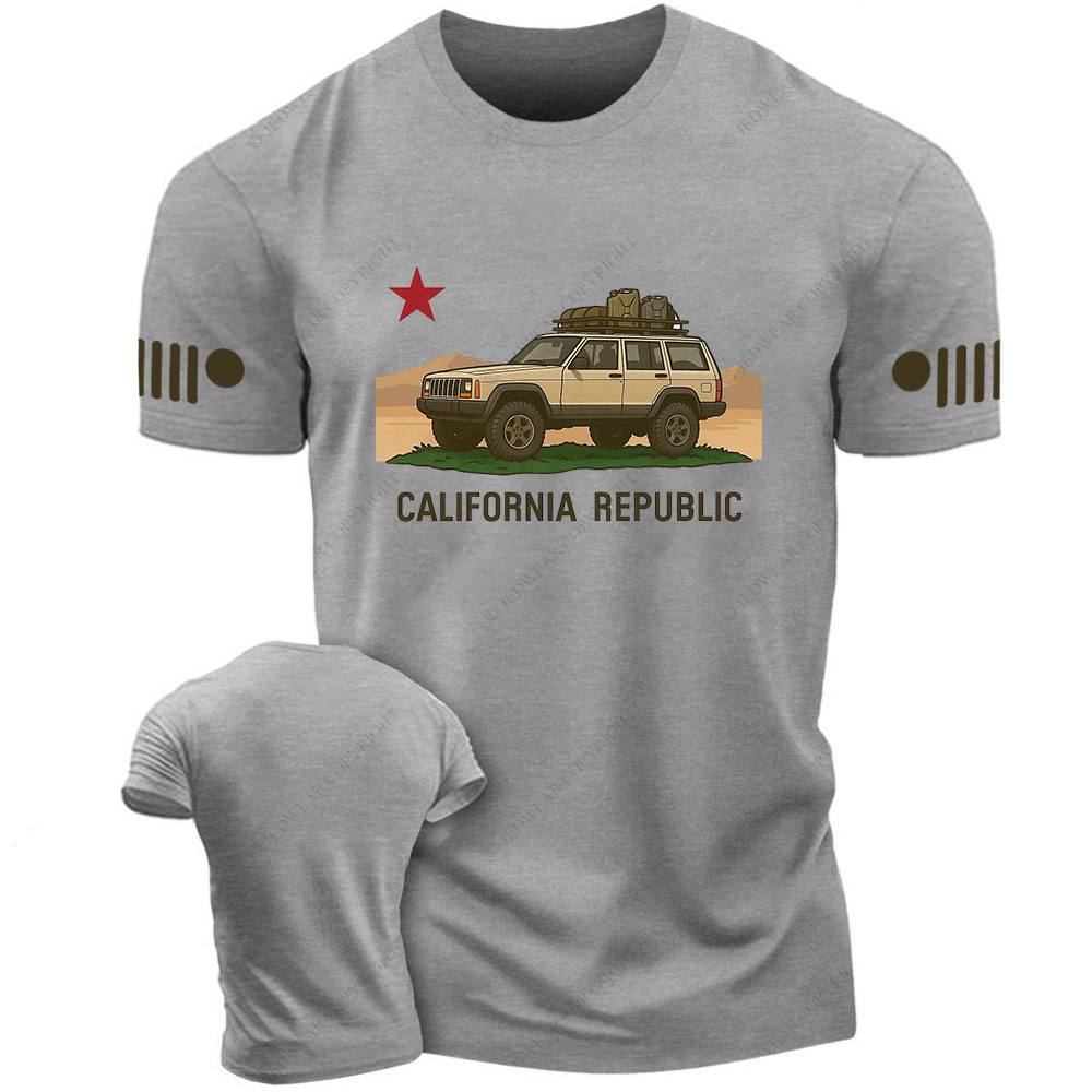 Cherokee XJ California Flag Jp T-Shirt