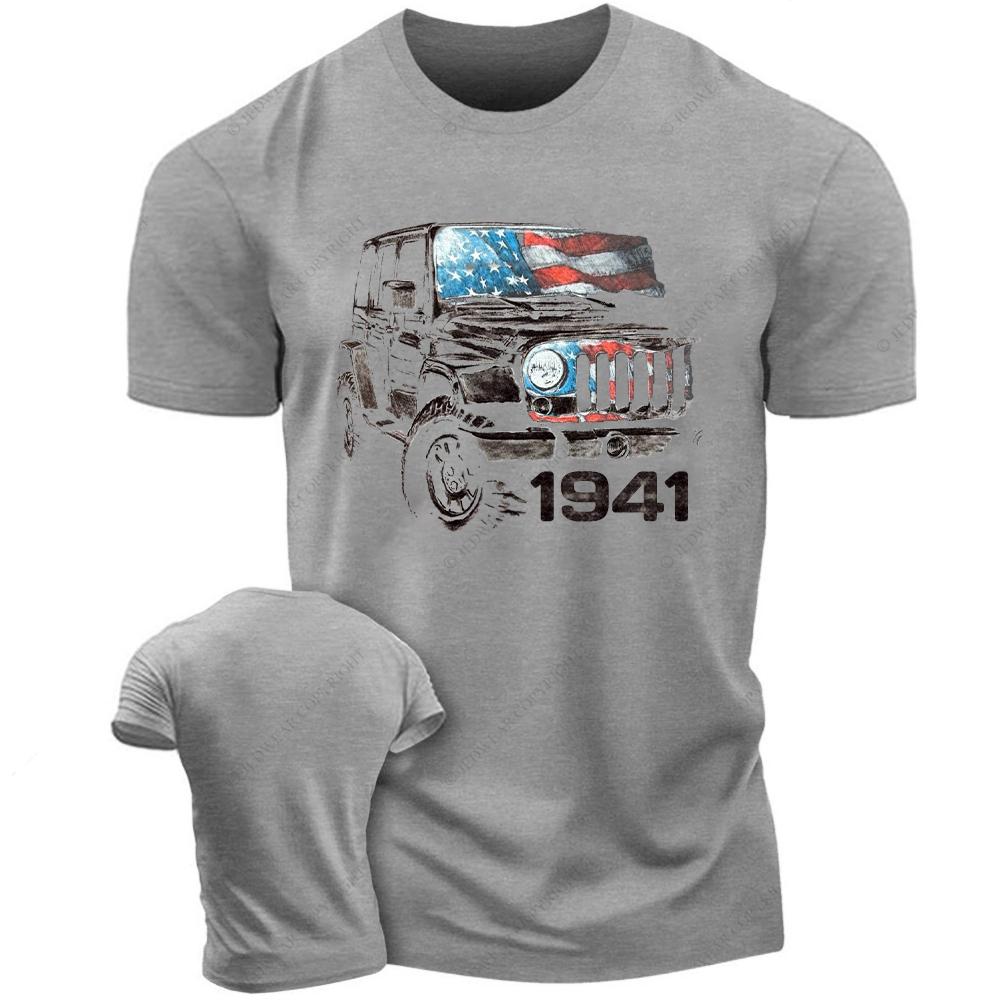 Wrangler JK American Flag Vintage Style Jp T-Shirt