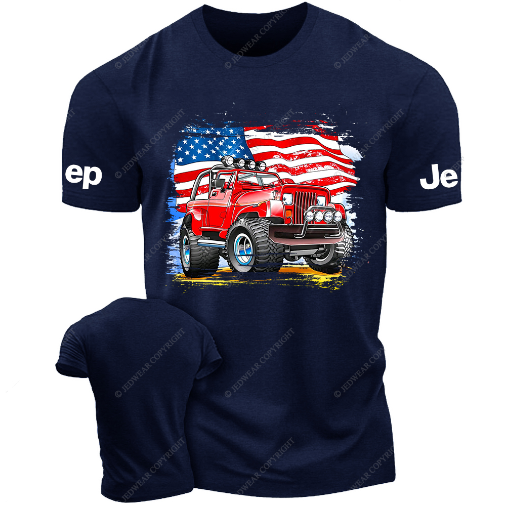 Red Wrangler American Flag Outdoor Jp T-Shirt