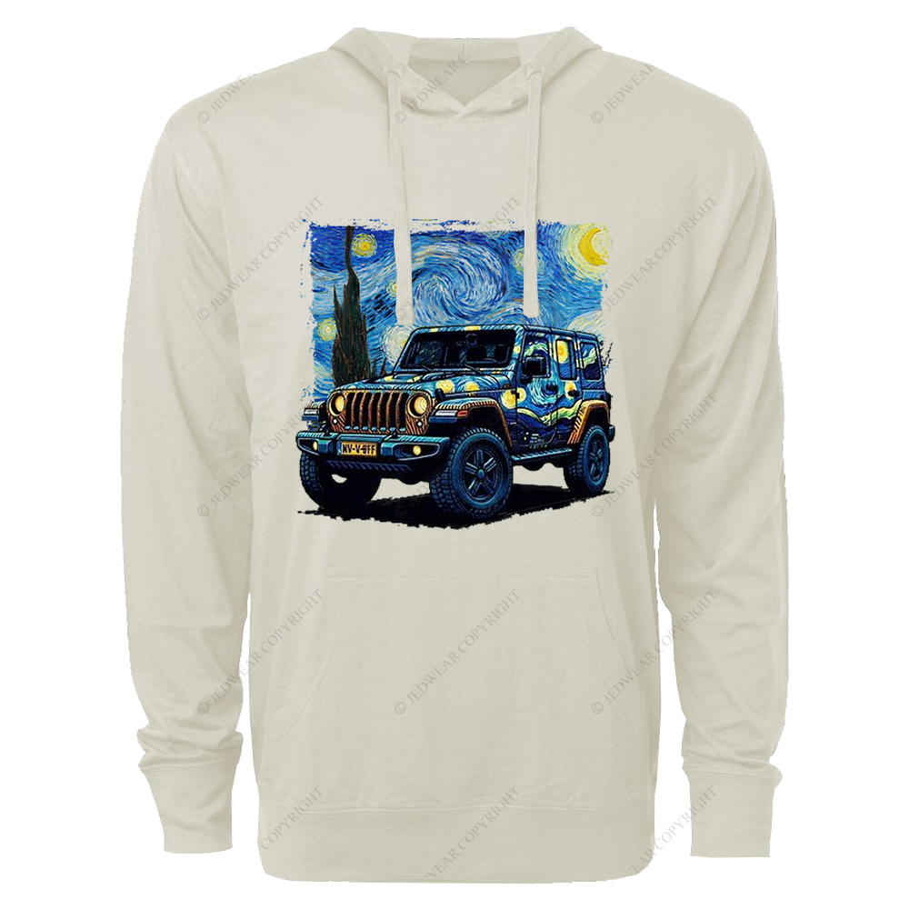 The Starry Night By Van Gogh Canvas Jp Oversized Lightweight Hoodie