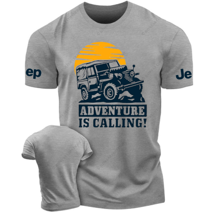 Adventure Is Calling Mountains Sun JP T-Shirt