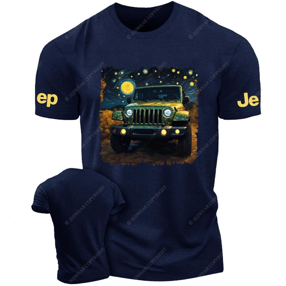 Off-Road Vehicle Under The Starry Sky Jp T-Shirt