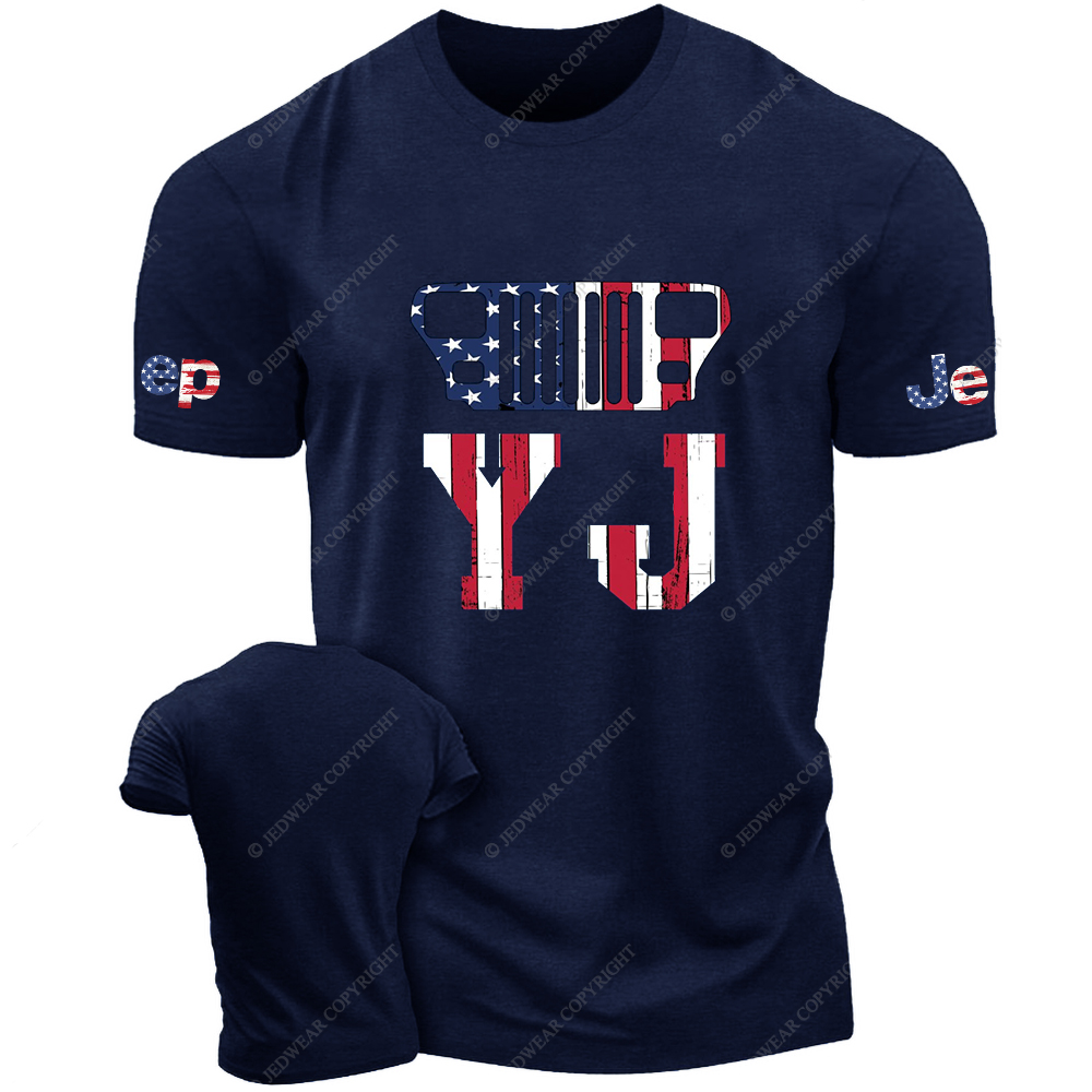 Wrangler YJ American Flag  Jp T-Shirt