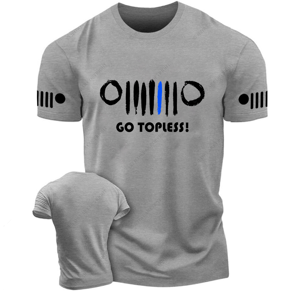 Hand Drawn Grill The Blue Line Jp T-Shirt
