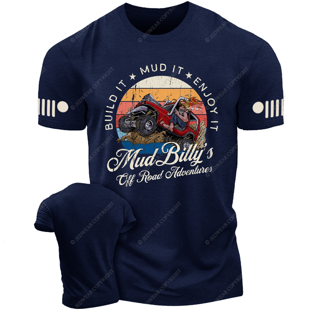 Mud Billy's Off-Road Adventure Distressed Jp T-Shirt