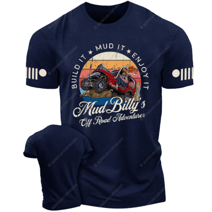 Mud Billy's Off-Road Adventure Distressed Jp T-Shirt