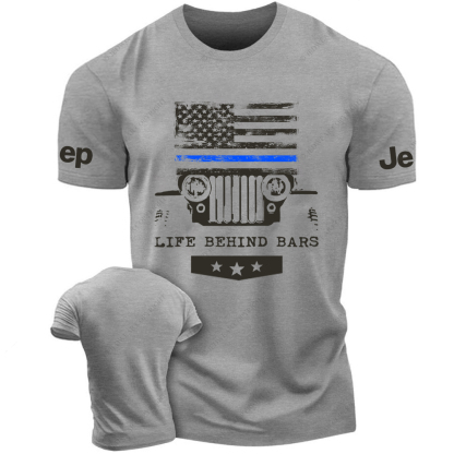 American Flag Life Behind Bars Jp T-Shirt