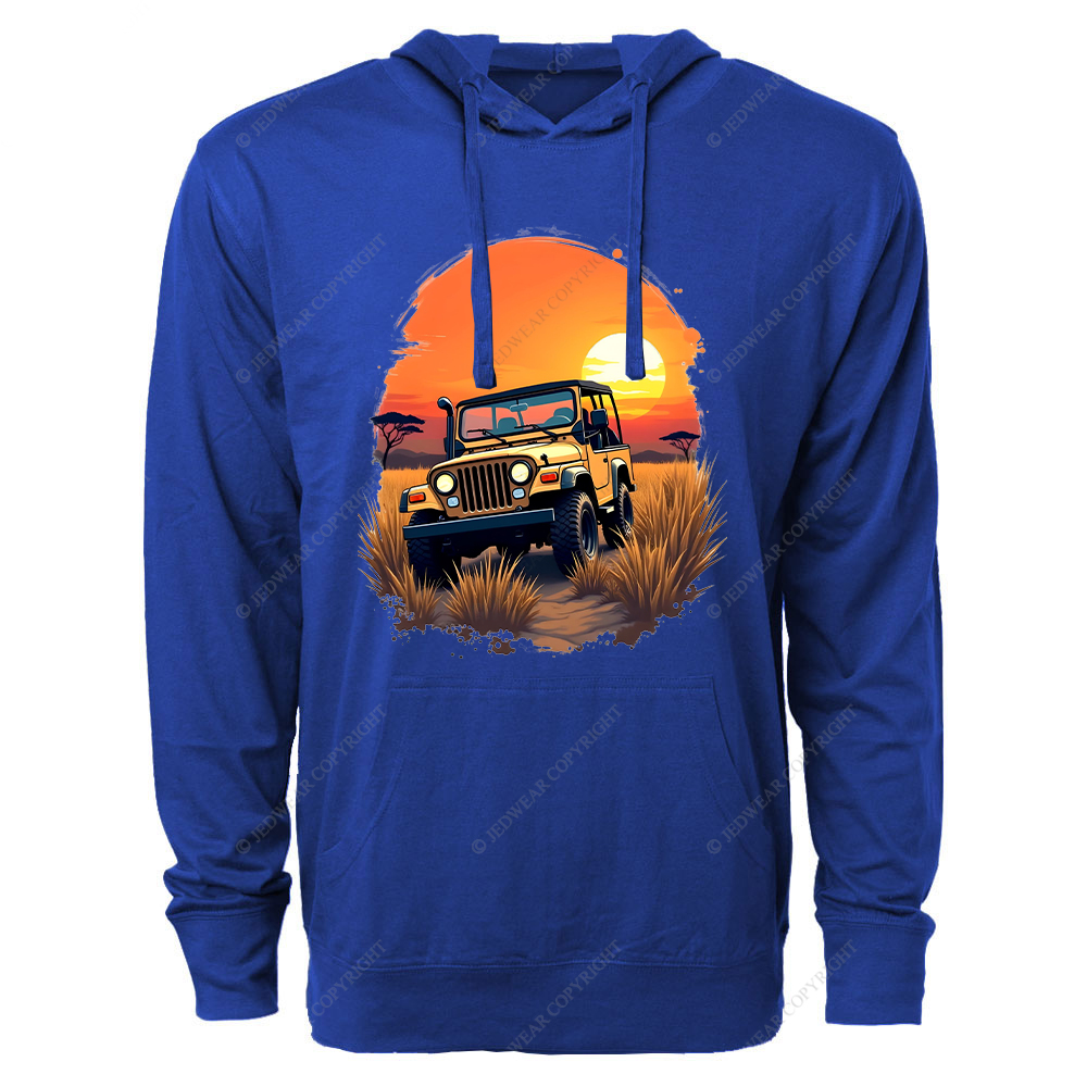 Off-Road Safari CJ Sunset Jp Oversized Lightweight Hoodie