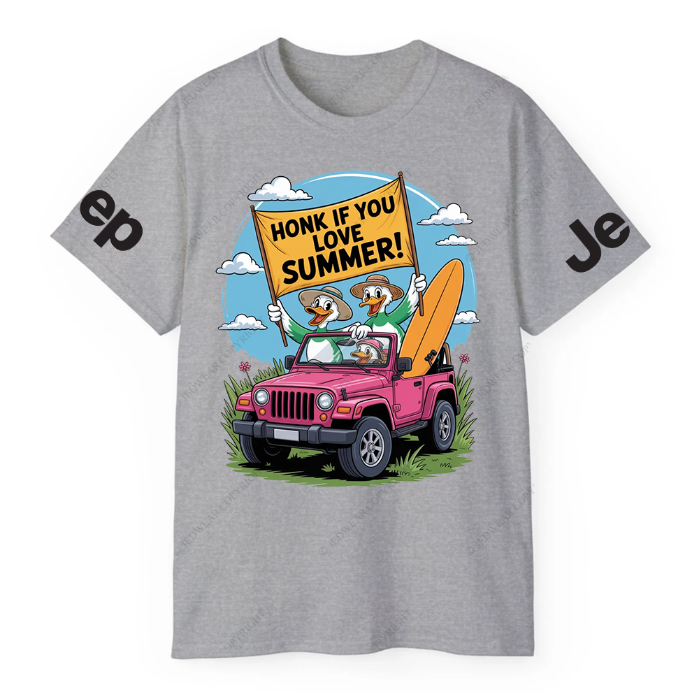 Honk If YouLove Summer Duck Grass JP T-Shirt