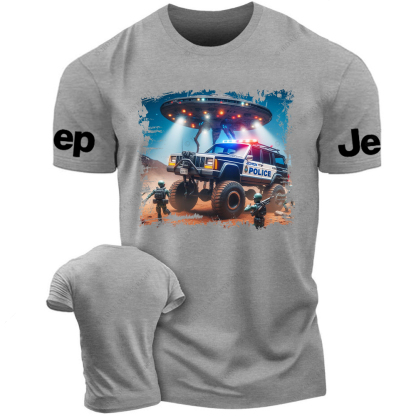 Cherokee XJ Police UFO ET Jp T-Shirt