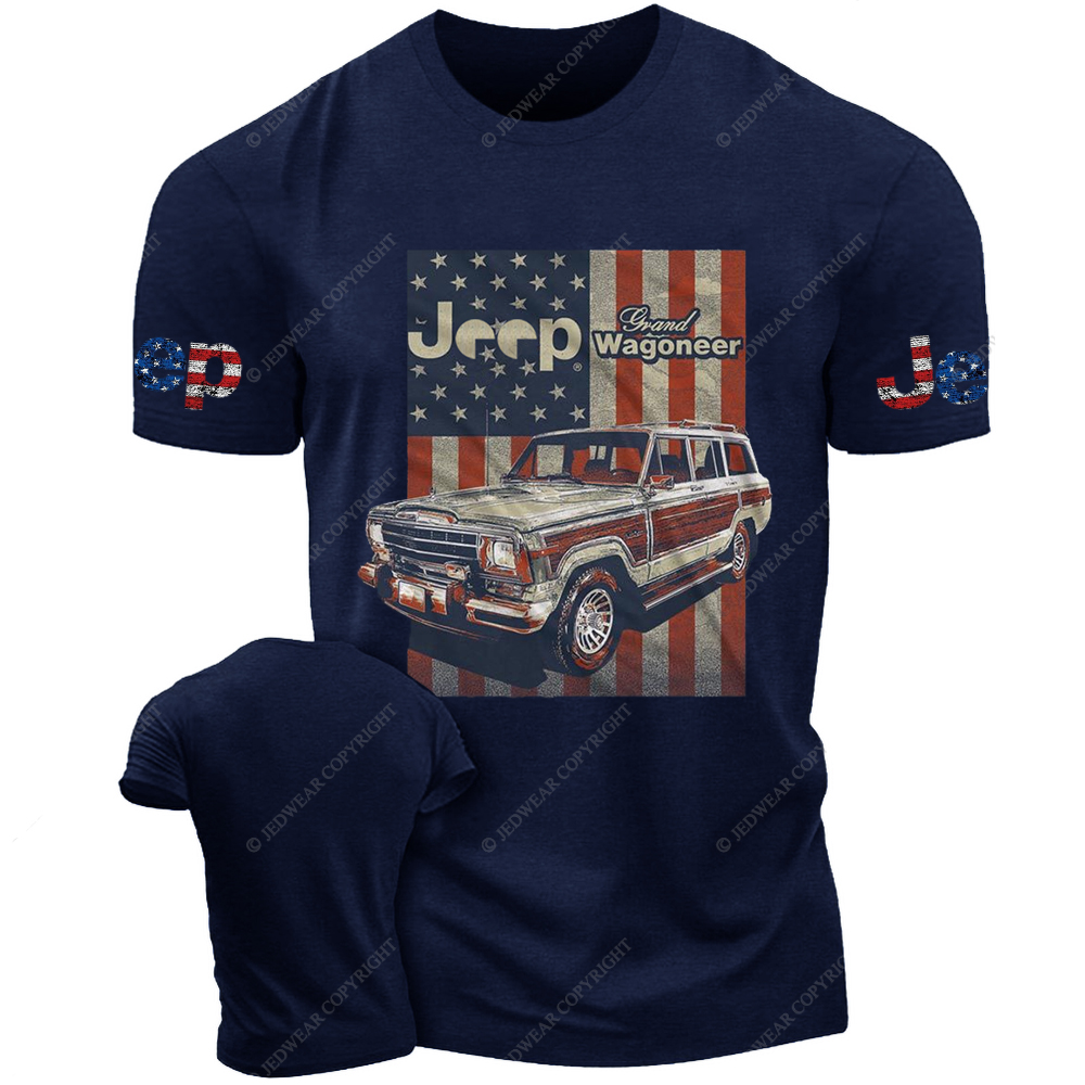 Wagoneer SJ American Flag Vintage Style Jp T-Shirt