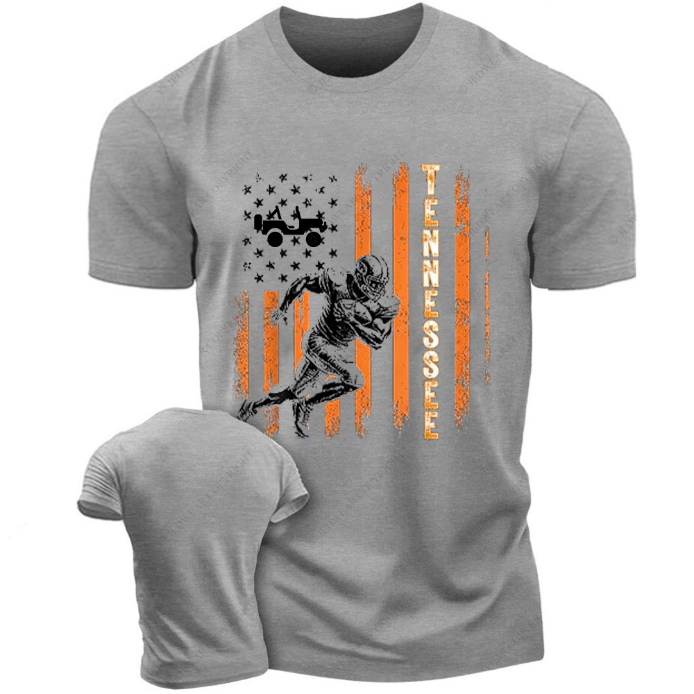 American Football Tennessee American Flag Jp T-Shirt