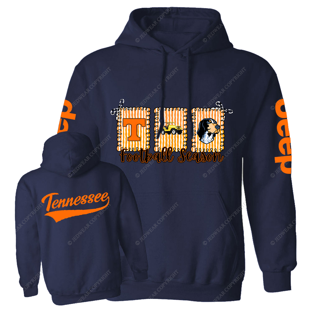 Tennessee Football Season Dog Jp Oversized Hoodie