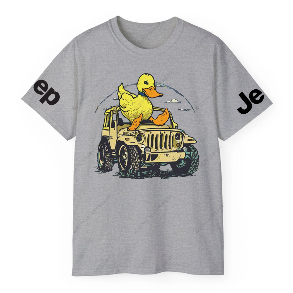 Ducks Clouds Sky 4-Wheeler Car JP T-Shirt