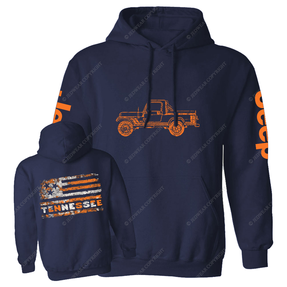 Tennessee Flag Truck Jp Oversized Hoodie