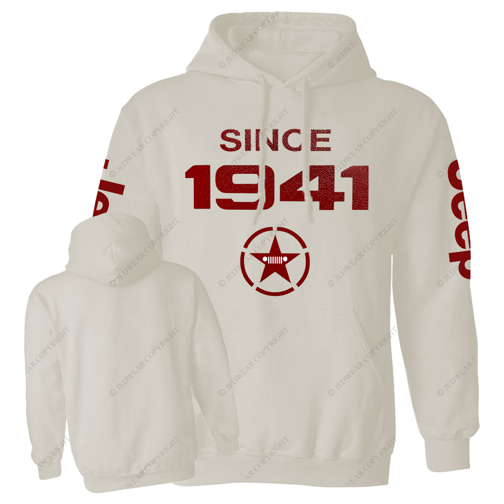 Vintage Military Star Circle Since 1941 Jp Oversized Hoodie