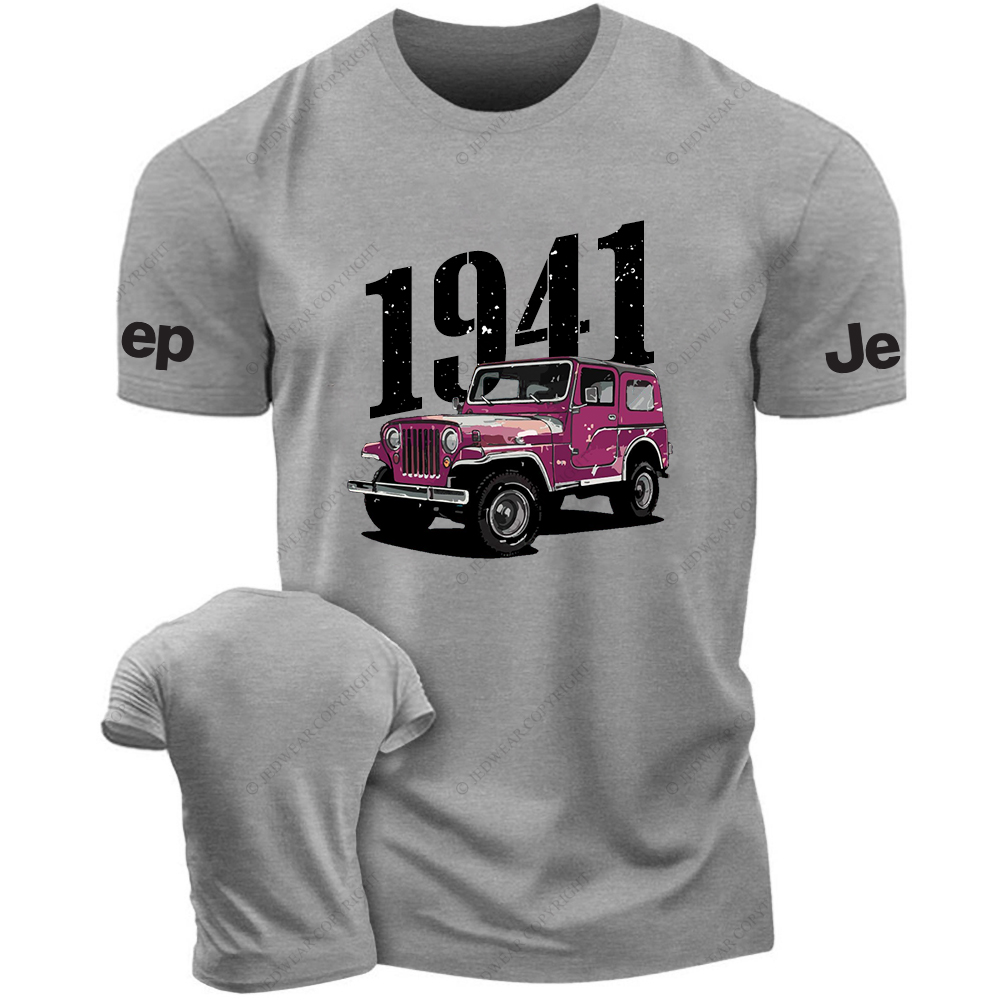 Watercolor Style Red Four-Wheeler 4x4 JP T-Shirt