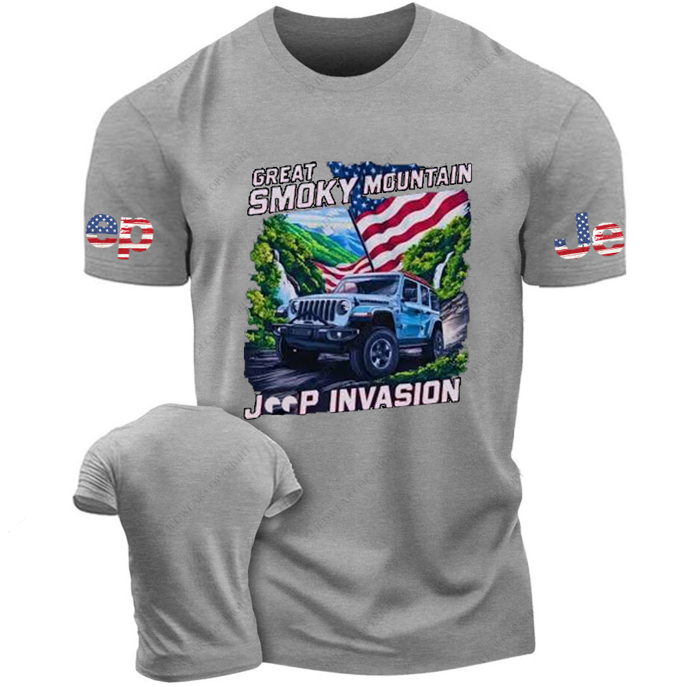 American Flag Great Smoky Mountain Jp T-Shirt