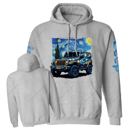 The Starry Night By Van Gogh Canvas Jp Casual Hoodie