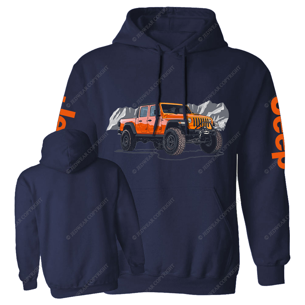 Truck Driving On Mountain Road Four-Wheeler Jp Casual Hoodie