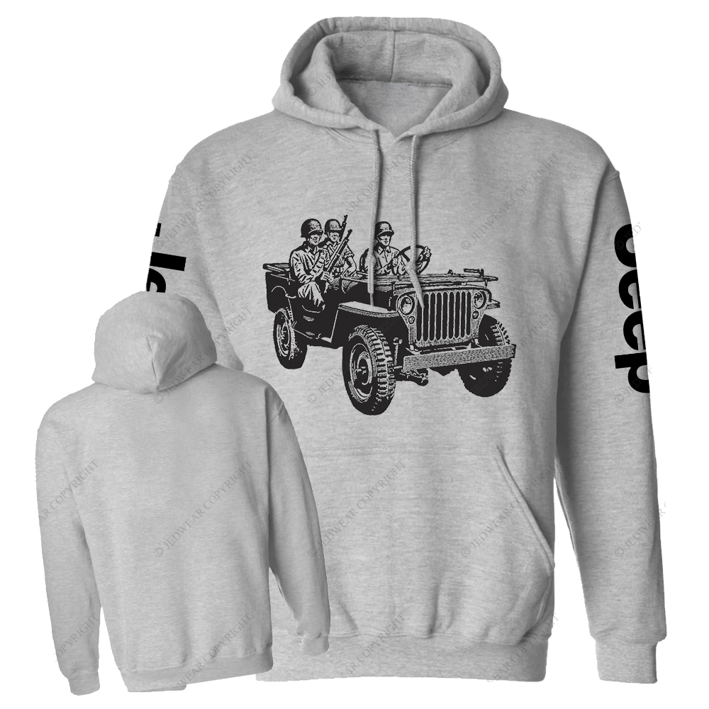Soldiers Holding Guns In Car Jp Casual Hoodie