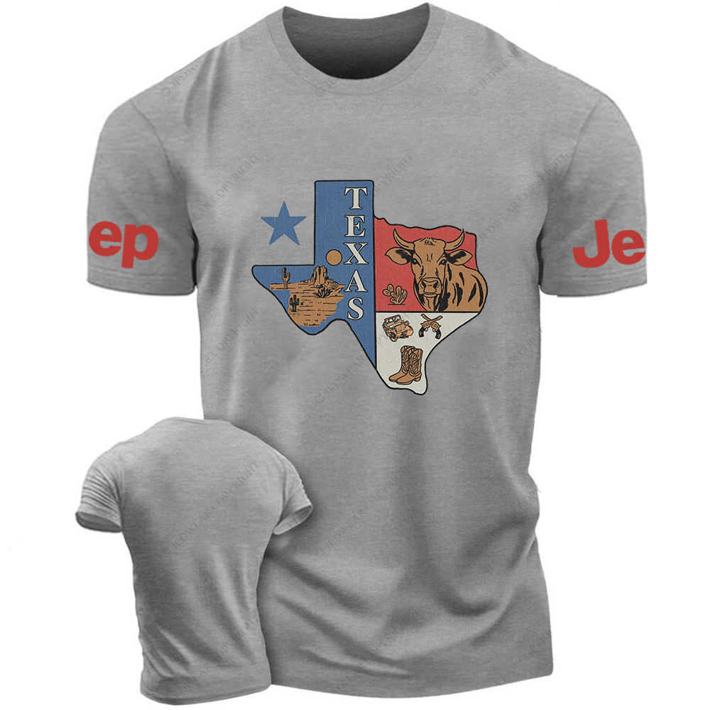 Texas Western Style Cow Jp T-Shirt